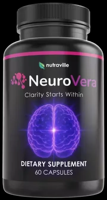 Bottle of Nutraville NeuroVera dietary supplement